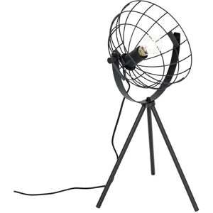 QAZQA Industrial Table Lamp Hanze - E27 - Black - Max 60W QAZQA Industrial Table Lamp Hanze - E27 - Black - Max 60W