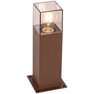QAZQA Industrial Outdoor Floor Lamp - Rust Brown - 30cm - IP44 QAZQA Industrial Outdoor Floor Lamp - Rust Brown - 30cm - IP44