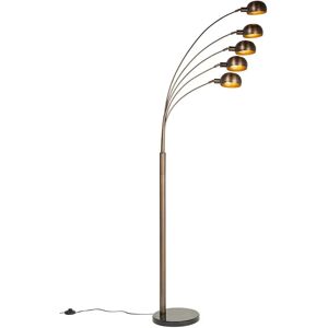QAZQA Floor Lamp Bronze Gold 5-Light - Sixties Marmo QAZQA Floor Lamp Bronze Gold 5-Light - Sixties Marmo