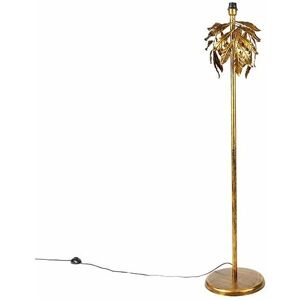 Qazqa Linden Vintage Floor Lamp - Gold - 32cm x 146cm Qazqa Linden Vintage Floor Lamp - Gold - 32cm x 146cm
