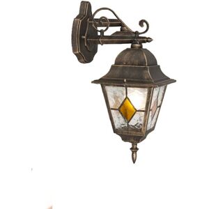 QAZQA Farol de pared vintage - E27 - IP44 - WiFi inteligente QAZQA Farol de pared vintage - E27 - IP44 - WiFi inteligente