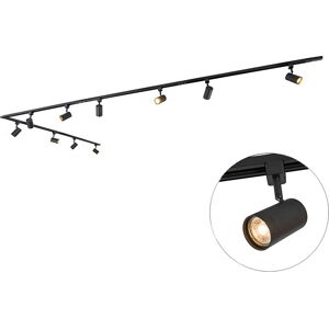 QAZQA Smart Rail System Black - 10 Lights WiFi GU10 QAZQA Smart Rail System Black - 10 Lights WiFi GU10