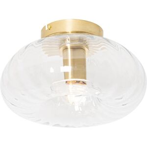 QAZQA Art Deco Ceiling Light Gold Crystal - Ayesha - Suitable for LED QAZQA Art Deco Ceiling Light Gold Crystal - Ayesha - Suitable for LED