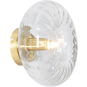 QAZQA Art Deco Wall Light - Gold - With Crystal - Suitable for LED QAZQA Art Deco Wall Light - Gold - With Crystal - Suitable for LED