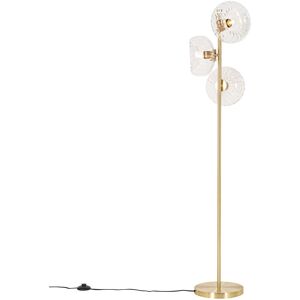 Qazqa Gold Art Deco Floor Lamp 3 Lights Crystal E27 - Interior Decor Qazqa Gold Art Deco Floor Lamp 3 Lights Crystal E27 - Interior Decor