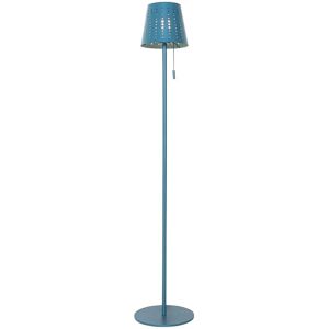 Qazqa Blue Outdoor Floor Lamp - Adjustable Solar LED Light - Steel/Aluminium Qazqa Blue Outdoor Floor Lamp - Adjustable Solar LED Light - Steel/Aluminium