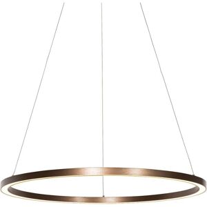 Qazqa Bronze Pendant Lamp - Adjustable Height 100-410cm - LED Qazqa Bronze Pendant Lamp - Adjustable Height 100-410cm - LED