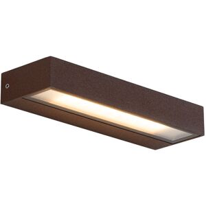 Qazqa Modern Wall Light Brown Rust - LED IP65 Qazqa Modern Wall Light Brown Rust - LED IP65