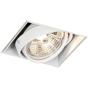 QAZQA White Square Recessed Spotlight - Modern QAZQA White Square Recessed Spotlight - Modern