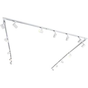 QAZQA Modern Track Lighting System with 15 White Spotlights - Jeana QAZQA Modern Track Lighting System with 15 White Spotlights - Jeana