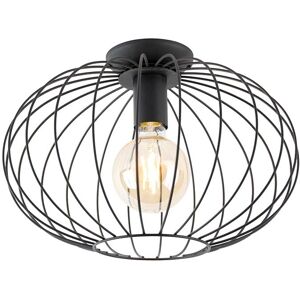 QAZQA Smart WiFi Black Ceiling Lamp G95 - Margarita QAZQA Smart WiFi Black Ceiling Lamp G95 - Margarita