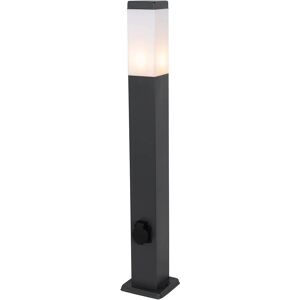 QAZQA Malios Außenlampe Dunkelgrau 80cm - IP44 QAZQA Malios Außenlampe Dunkelgrau 80cm - IP44