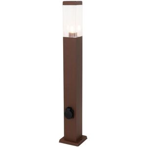 QAZQA Outdoor Rusty Brown Lamp - E27, IP44, 80cm QAZQA Outdoor Rusty Brown Lamp - E27, IP44, 80cm