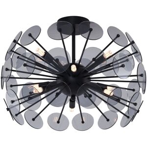 QAZQA Lámpara de Techo Art Déco Negra Atomic - Luz de Techo QAZQA Lámpara de Techo Art Déco Negra Atomic - Luz de Techo