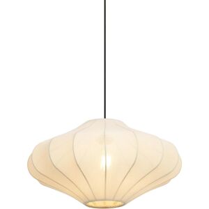 Qazqa Japandi Pendant Light - 50cm Beige Fabric Shade - Modern Minimalism Qazqa Japandi Pendant Light - 50cm Beige Fabric Shade - Modern Minimalism