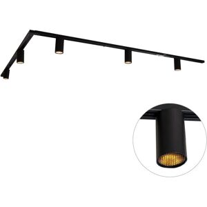 QAZQA - Moderno Sistema de iluminación - Black - 5 GU10 - Lighting System QAZQA - Moderno Sistema de iluminación - Black - 5 GU10 - Lighting System