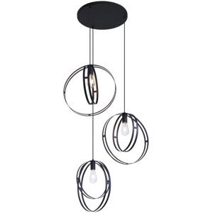 QAZQA - Indu - Negro - Redonda - Pendant lamp QAZQA - Indu - Negro - Redonda - Pendant lamp