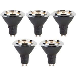 Luedd - Juego de 5 bombillas LED GU10 regulables AR70 6W 450lm 2700K Luedd - Juego de 5 bombillas LED GU10 regulables AR70 6W 450lm 2700K