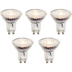 Luedd Model GU10 Dimmable LED Set - 5 Clear 4.9W 430 lm 2700K Luedd Model GU10 Dimmable LED Set - 5 Clear 4.9W 430 lm 2700K