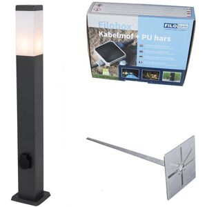 Qazqa - Malios - 80 cm - IP44 - E27 Outdoor lamp Qazqa - Malios - 80 cm - IP44 - E27 Outdoor lamp