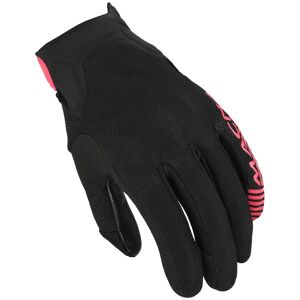 Guantes de Motocicleta Macna Obtain de Cuero Rosa y Negro - Guantes para Motociclista Guantes de Motocicleta Macna Obtain de Cuero Rosa y Negro - Guantes para Motociclista