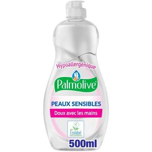 Liquide vaisselle mains Palmolive peaux sensibles - 500 ml - Publicité Liquide vaisselle mains Palmolive peaux sensibles - 500 ml - Publicité