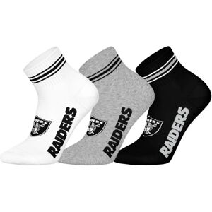 Barefoot NFL Unisex Skarpety Quarter - Raiders - Zestaw 3 Par - Skarpety Barefoot NFL Unisex Skarpety Quarter - Raiders - Zestaw 3 Par - Skarpety