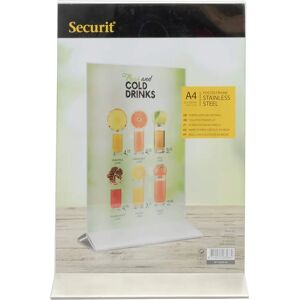 Ramka Wystawowa Securit - A4, Obustronna, Przezroczysta, Metalowa Podstawa Ramka Wystawowa Securit - A4, Obustronna, Przezroczysta, Metalowa Podstawa