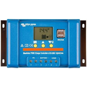 Régulateur de charge Victron Energy BlueSolar PWM-LCD 12/24V 30A - Publicité Régulateur de charge Victron Energy BlueSolar PWM-LCD 12/24V 30A - Publicité