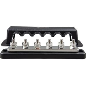 Victron Energy VBB125060020 Busbar - 250A, 6P, Brown, With Cover Victron Energy VBB125060020 Busbar - 250A, 6P, Brown, With Cover