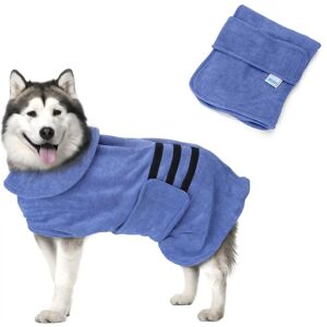Nobleza Peignoir pour chiens en microfibre - Taille L - 60 cm - Publicité Nobleza Peignoir pour chiens en microfibre - Taille L - 60 cm - Publicité