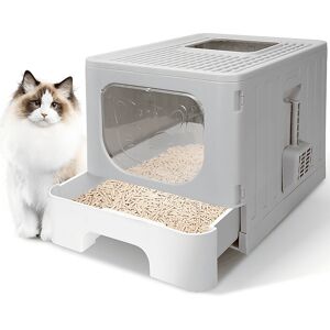 Caja de Arena Nobleza para Gatos - Plegable, Semi-cerrada, Espaciosa Caja de Arena Nobleza para Gatos - Plegable, Semi-cerrada, Espaciosa