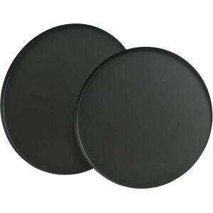 Ensemble de Plateaux Lifetime, 2 pièces, Ø 35 cm, Acier, Noir mat - Publicité Ensemble de Plateaux Lifetime, 2 pièces, Ø 35 cm, Acier, Noir mat - Publicité