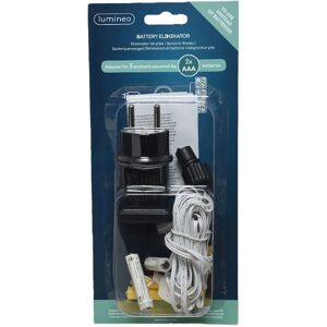 Lumineo 220-240 V Intérieurs 2 x AAA Éliminateur de Batterie Lumineo 220-240 V Intérieurs 2 x AAA Éliminateur de Batterie