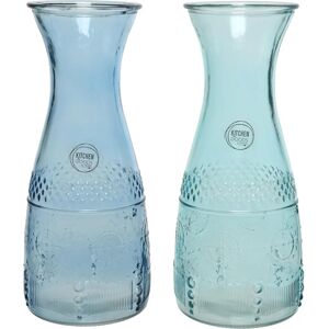 Bottiglia in Cristallo Bigbuy Home - 1,1L Blu Scuro Bottiglia in Cristallo Bigbuy Home - 1,1L Blu Scuro