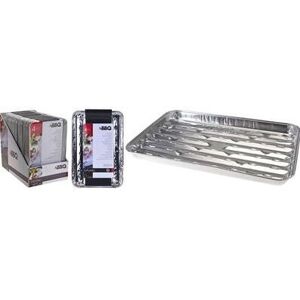 Van der Meulen 1371040 Buitenbarbecue Accessoire - Set van 4 Aluminium Schalen Van der Meulen 1371040 Buitenbarbecue Accessoire - Set van 4 Aluminium Schalen