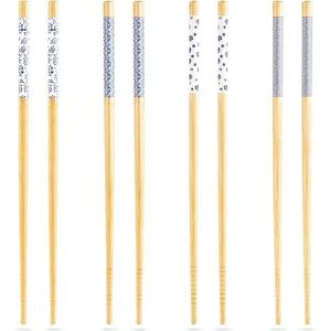 Excellent Houseware Bambu-tikut setti - Uudelleenkäytettävä sushi ja aasialaisiin ruokiin Excellent Houseware Bambu-tikut setti - Uudelleenkäytettävä sushi ja aasialaisiin ruokiin