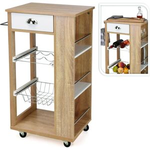 H&S Decoration Kitchen Trolley - Beige-brown - Kitchen Trolley H&S Decoration Kitchen Trolley - Beige-brown - Kitchen Trolley