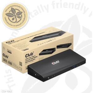 Club 3D CSV-1562 Docking Station - Triple 4K USB-C Power Delivery Club 3D CSV-1562 Docking Station - Triple 4K USB-C Power Delivery