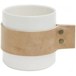 Taza Wrap Me Morgan de TAK Design - Correa de Cuero - Cerámica - Ø8,5cm - Blanco Taza Wrap Me Morgan de TAK Design - Correa de Cuero - Cerámica - Ø8,5cm - Blanco