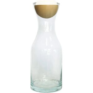 Tak Design Carafe Botto - Wooden Stopper - Glass - Ø9x24cm - Broken White - Carafe Tak Design Carafe Botto - Wooden Stopper - Glass - Ø9x24cm - Broken White - Carafe