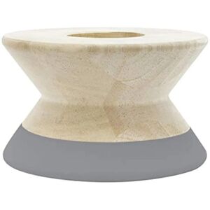 TAK Design - Handmade Rubberwood Candle Holder - Gray TAK Design - Handmade Rubberwood Candle Holder - Gray