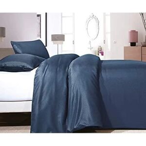 Zensation Navy Satin Point Beddengoed - Microfibre, 140x220cm Zensation Navy Satin Point Beddengoed - Microfibre, 140x220cm
