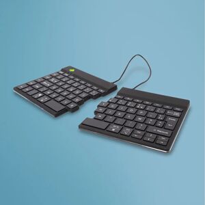 Clavier R-Go Split de R-Go Tools - Ergonomique, Sans Fil, AZERTY - Publicité Clavier R-Go Split de R-Go Tools - Ergonomique, Sans Fil, AZERTY - Publicité