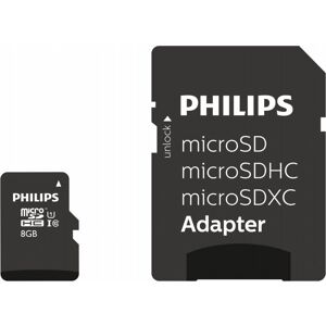 Philips MicroSDHC 8GB Klasse 10 UHS-I Speicherkarte - Schwarz, Weiß Philips MicroSDHC 8GB Klasse 10 UHS-I Speicherkarte - Schwarz, Weiß