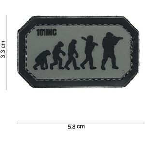 101 INC - Airsoft Evolution - Grå/Svart - Patch 101 INC - Airsoft Evolution - Grå/Svart - Patch