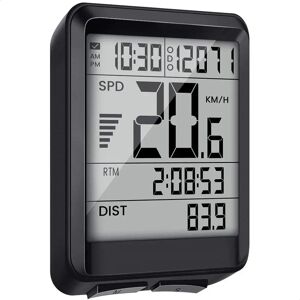 Strex Draadloze Fietscomputer - 17 Functies - Groot Scherm - Waterdicht Strex Draadloze Fietscomputer - 17 Functies - Groot Scherm - Waterdicht