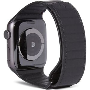 Bracelet Magnétique en Cuir pour Apple Watch - Noir Bracelet Magnétique en Cuir pour Apple Watch - Noir