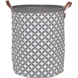 vidaXL Sealskin Cesto de ropa - Patrón de diamantes 60L - Cesto de ropa vidaXL Sealskin Cesto de ropa - Patrón de diamantes 60L - Cesto de ropa