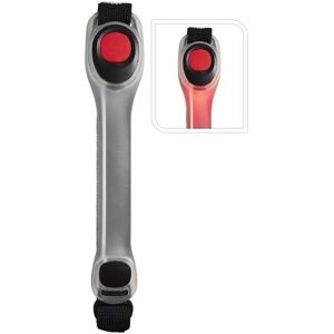 Pure2Improve Led Safety Armband - Red Button/Black - Unisex Pure2Improve Led Safety Armband - Red Button/Black - Unisex